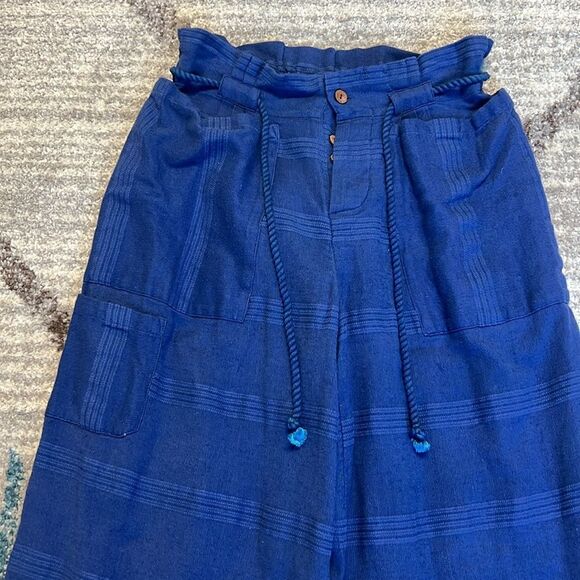 Free People Carry On Cargo Pants Blue XS - Picture 3 of 7